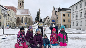 Schneemann-Flashmob